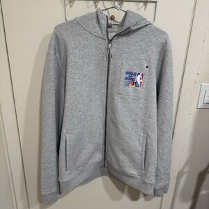 VUORI Seaside NBA on NBC Hoodie Full Zip Thick Cotton Gray Sweatshirt Men's XL